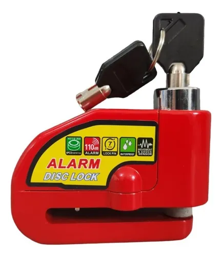 Candado Traba Disco Con Alarma Moto GR